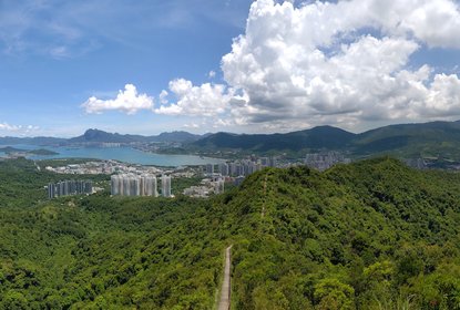 Cloudy Hill Hong Kong panorama