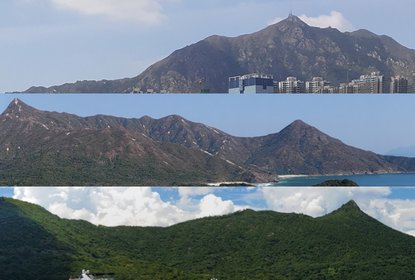 Hong Kong's Three Sharp Peaks: Castle Peak, Sharp Peak and High Junk Peak