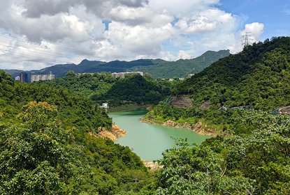Lower Shing Mun Reservoir secret viewpoint of Lion Rock