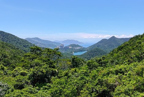 Tai Tam Reservoir in the distance